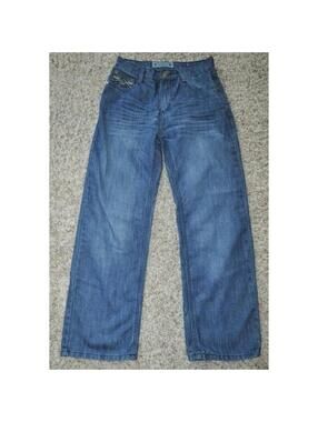 Denim & Rivets No. 37 Jeans Boys 18 Medium Blue Crinkled Denim Straight